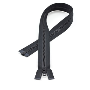 Thumbnail Image for YKK VISLON #5 Separating Zipper Automatic Lock  Single Pull Metal Slider 24" Black