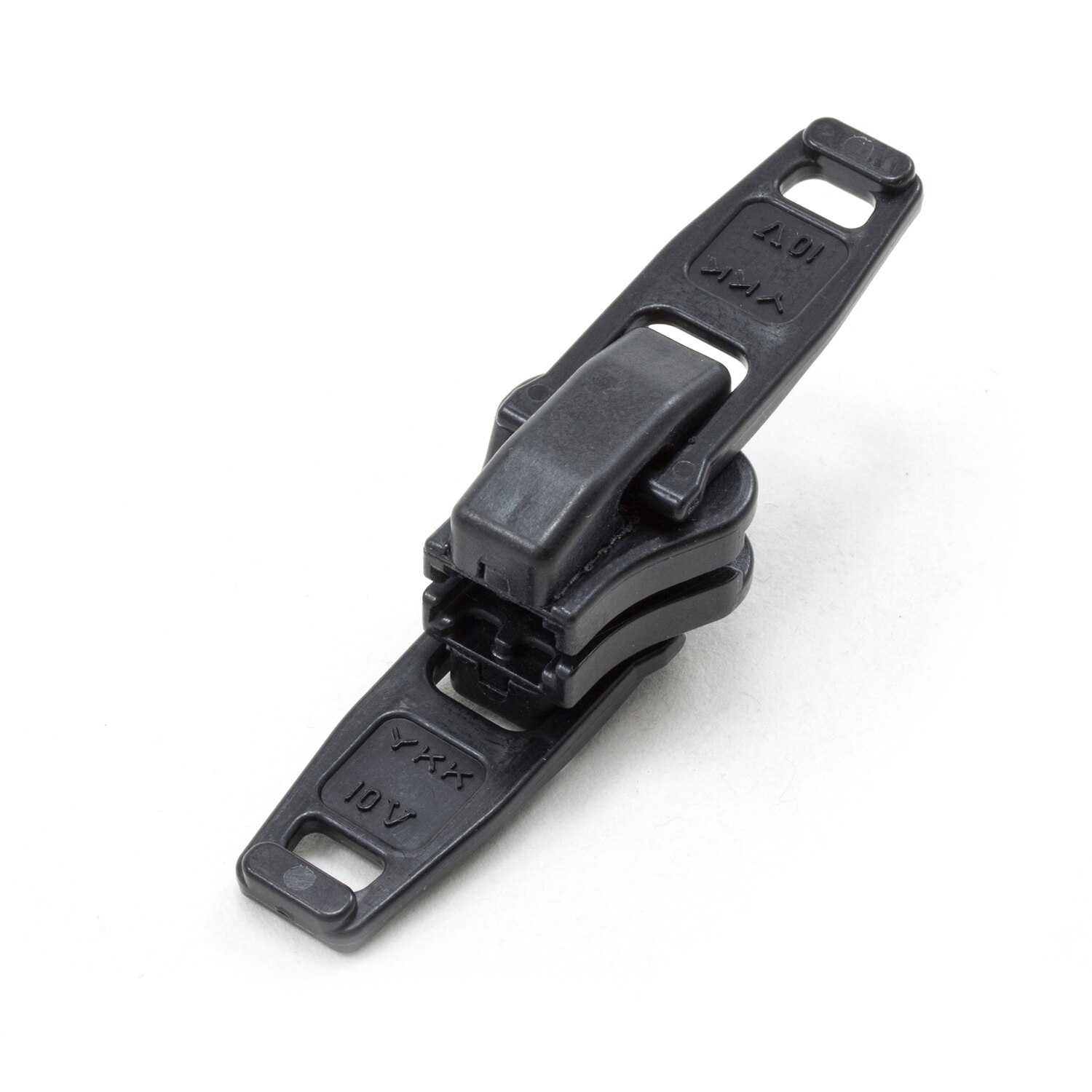 YKK #10 Molded Plastic Jacket Zipper Sliders - 10/Pack - Black (580)