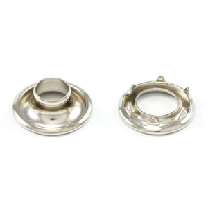 Thumbnail Image for DOT Rolled Rim Grommet with Spur Washer #0 Nickel 9/32" 25-gr