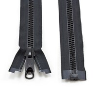 Thumbnail Image for YKK® VISLON® #8 Separating Zipper Automatic Lock Long Double Pull Metal Slider #VFUVOL-87 DXL E 48