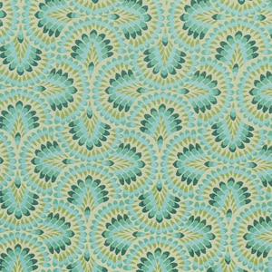 Thumbnail Image for Sunbrella Upholstery #146274-0001 54" Plume Peacock (Standard Pack 50 Yards)