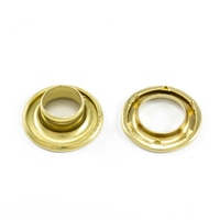 Thumbnail Image for DOT Rolled Rim Grommet with Spur Washer #2 Brass 7/16