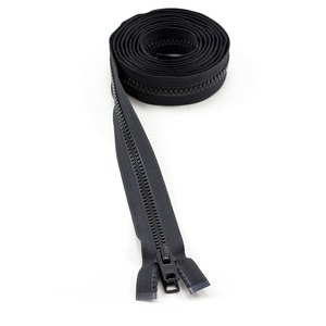 Thumbnail Image for YKK VISLON #10 Separating Zipper Automatic Lock  Double Pull Metal Slider 108" Black