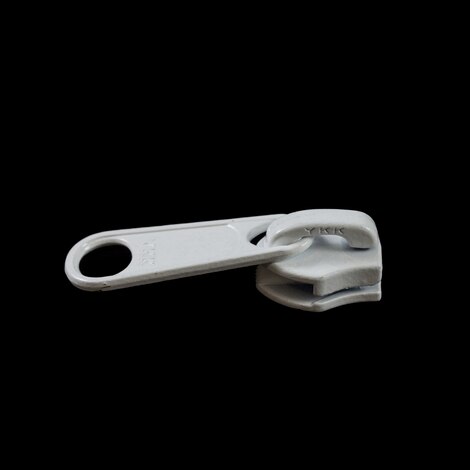 Image for YKK® ZIPLON® Metal Sliders #8CFDFL Non-Locking Long Single Pull Tab White