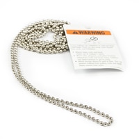Thumbnail Image for RollEase Metal Chain Loop with Safety Warning Tag #10  5' (DSO) 0