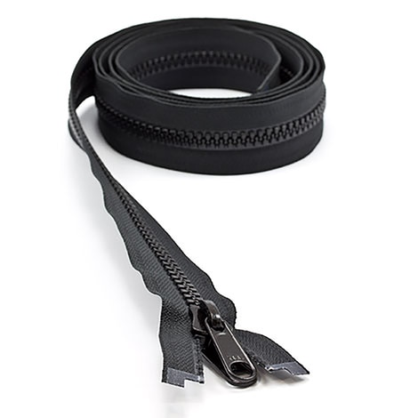 Image for YKK® VISLON® UV #8 Separating Zipper Non-Locking Double Pull Metal Slider #VFUV 72