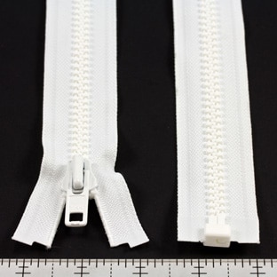 Image for YKK VISLON #8 Separating Zipper Automatic Lock Short Single Pull Metal Slider 5/8 312