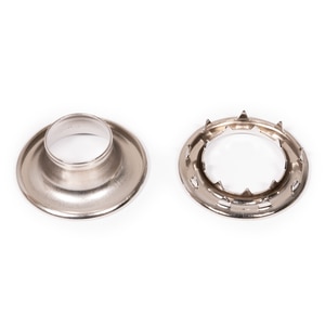 Thumbnail Image for DOT Rolled Rim Grommet with Spur Washer #5 Nickel 5/8" 1-gr (ESUSP)