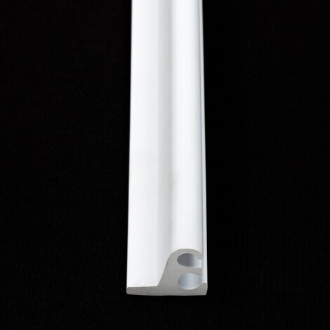 Image for PVC Track Double Wall #R1234 8' White (CUS)