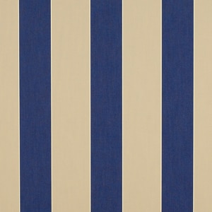 Thumbnail Image for Sunbrella Mayfield Collection #4921-0000 46" Mediterranean/Canvas Block Stripe (Standard Pack 60 Yards)