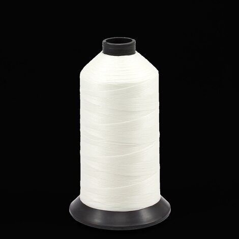 Image for Coats Polymatic Bonded Polyester Monocord Dacron Thread Size 160 White 16-oz