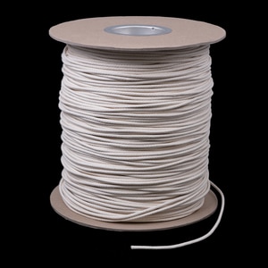 Thumbnail Image for Solid Braided Cotton Ultra Lacing Cord #5 5/32" x 1500' White