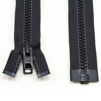 Thumbnail Image for YKK VISLON #10 Separating Zipper Automatic Lock Short Double Pull Metal Slider 30