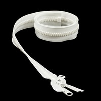 Thumbnail Image for YKK® VISLON® UV #8 Separating Zipper Non-Locking Double Pull Metal Slider #VFUV 36