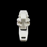 Thumbnail Image for YKK® VISLON® #10 Plastic Sliders #10VFTW Non-Locking Short Double Pull Tab White 2