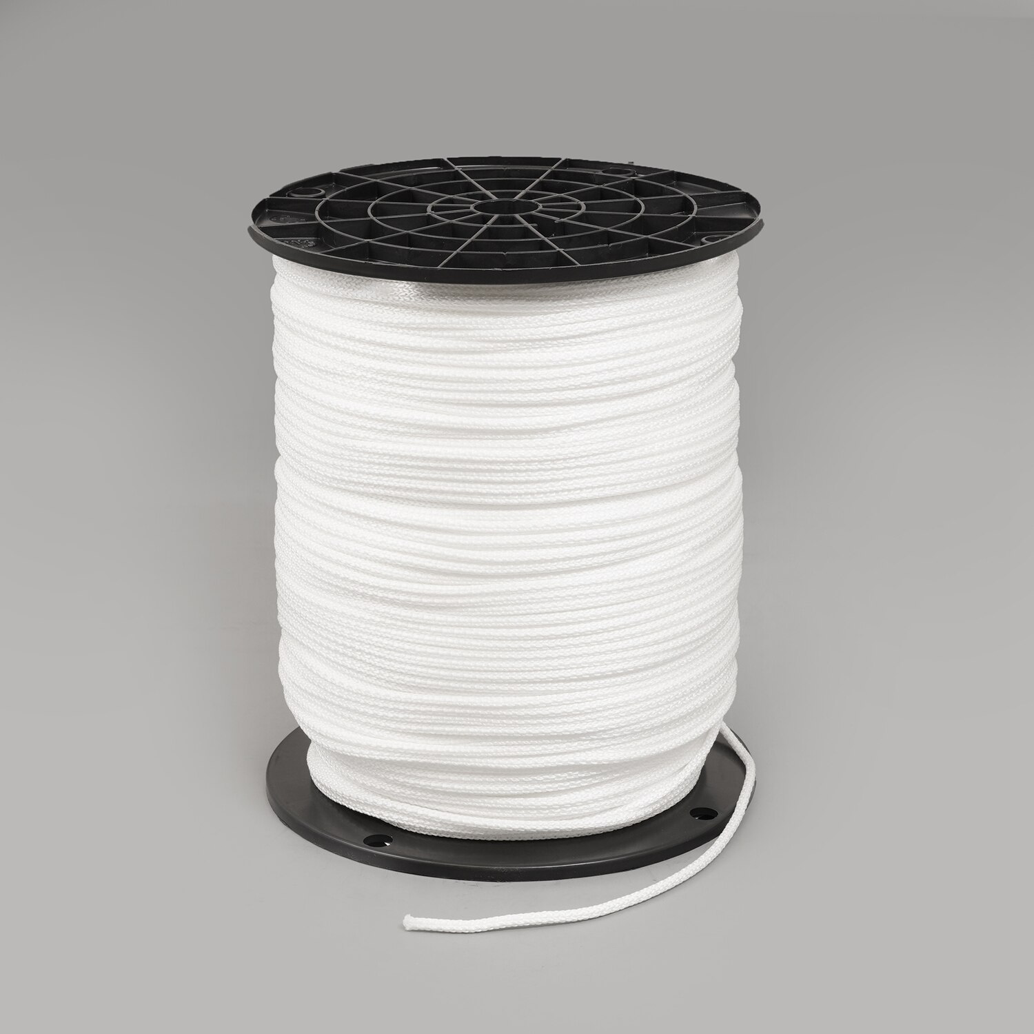 White Polyester 1/4 Cord Medium/Low Stretch - 1000 Ft. - QC Supply