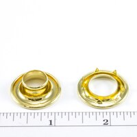 Thumbnail Image for Rolled Rim Grommet with Spur Washer #3 Brass 15/32