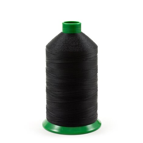 Image for A&E Poly Nu Bond Twisted Non-Wick Polyester Thread Size 69 #4608 Black  16-oz