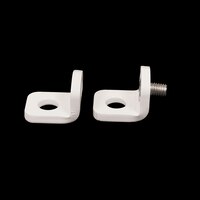 Thumbnail Image for Solair Vertical Curtain Double Gudgeon Cable Attachment Bracket White (One ea is 2 Brackets 1 Screw) 3