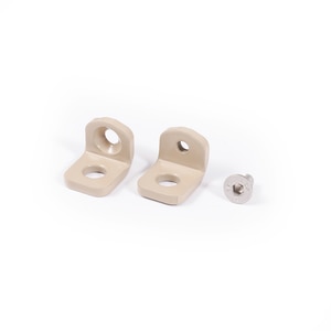Thumbnail Image for Solair Vertical Curtain Double Gudgeon Cable Attachment Bracket Beige (One ea is 2 Brackets 1 Screw)