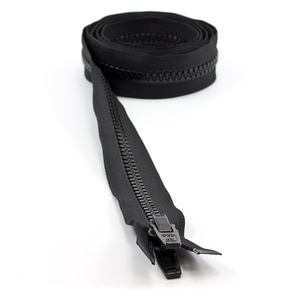 Thumbnail Image for YKK VISLON #10 Separating Zipper Automatic Lock Double Pull Plastic Slider 66" Black (ED) (ALT)