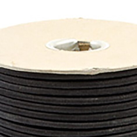 Image for Polypropylene Covered Elastic Cord #M-3 Black  3/16