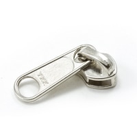 Thumbnail Image for YKK® ZIPLON® Metal Sliders #8CNDFL Non-Locking Long Single Pull Tab Nickel Plated 2