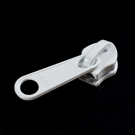 Image for YKK® ZIPLON® Metal Sliders #10CFDFL Non-Locking Long Single Pull Tab White