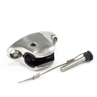 Thumbnail Image for Deck Hinge Ball Socket with Lanyard 2 Hole Base #F13-0301/244BN Stainless Steel Type 316 3
