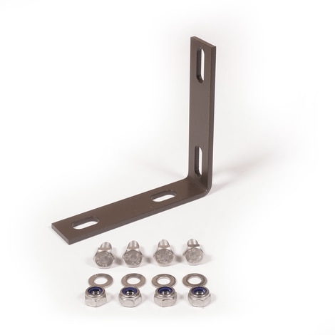 Image for Solair Vertical Curtain Hood Support L Bracket Bronze