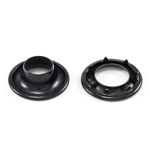 Thumbnail Image for DOT Rolled Rim Grommet with Spur Washer #3 Black 15/32" 25-gr
