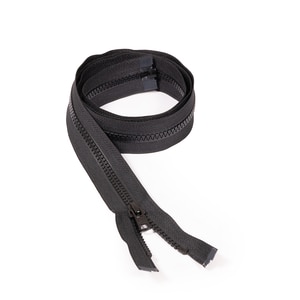 Thumbnail Image for YKK VISLON #5 Separating Zipper Automatic Lock  Single Pull Metal Slider 48" Black