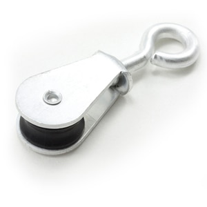 Thumbnail Image for Pulley Aluminum Single Swivel Eye Plastic Sheave #61  3/16" Rope
