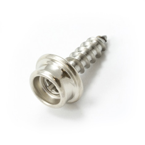 Image for Fasnap Screw Stud #BNSS705921 5/8 Nickel Plated Brass / #10 Stainless Steel Screw 100-pk