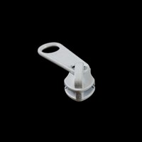Thumbnail Image for YKK® ZIPLON® Metal Sliders #8CFDFL Non-Locking Long Single Pull Tab White 2