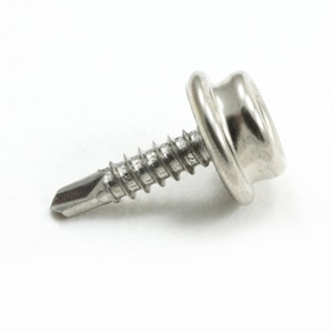 Thumbnail Image for DOT Durable Screw Stud 93-X8-103017-1A 5/8" Nickel Plated Brass / Stainless Steel Tek Screw 100-pk