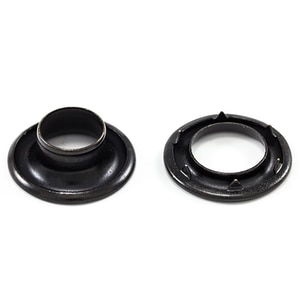 Thumbnail Image for DOT Rolled Rim Grommet with Spur Washer #2 Black 7/16" 25-gr