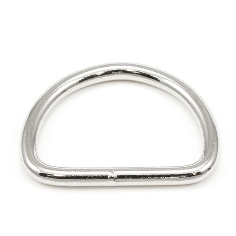 Image for Dee Ring Welded #3250 Nickel Plated Steel 2
