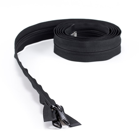 Image for YKK ZIPLON #10 Separating Coil  Zipper Non-Locking Double Pull Metal Slider #CFOR-105 DWL E 96