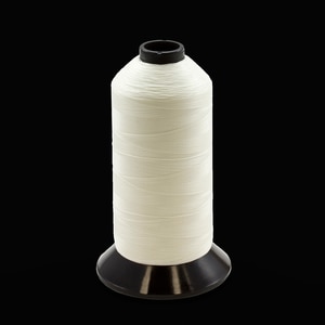 Thumbnail Image for Coats Polymatic Non-Wick Drip-Stop Bonded Monocord Dacron Polyester Thread Left Twist Size 125 White 16-oz  (40620)
