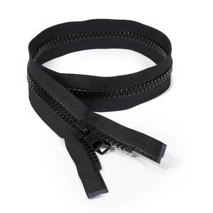 Thumbnail Image for YKK VISLON #10 Separating Zipper Automatic Lock  Double Pull Metal Slider 24" Black