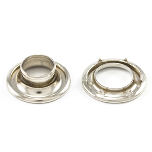 Thumbnail Image for DOT Rolled Rim Grommet with Spur Washer #2 Nickel 7/16" 1-gr