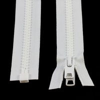 Thumbnail Image for YKK VISLON #10 Separating Zipper Automatic Lock Short Double Pull Metal Slider 24