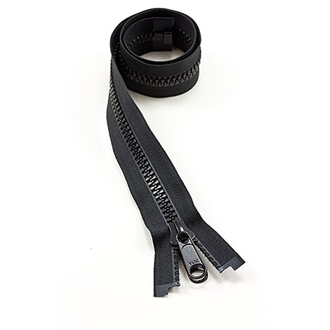 Image for YKK VISLON #8 Separating Zipper Non-Locking Double Pull Metal Slider 24