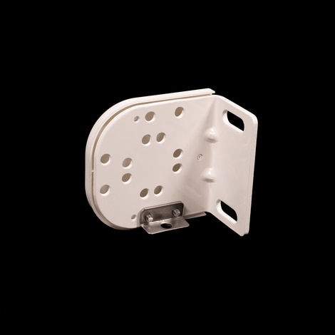 Image for Solair Vertical Curtain Wall Bracket 9CSU with Cable Hardware with Cover White (1 Each is 1 End Bracket)