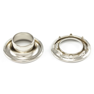 Thumbnail Image for DOT Rolled Rim Grommet with Spur Washer #4 Nickel 9/16" 25-gr