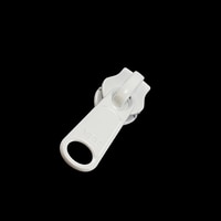 Thumbnail Image for YKK® ZIPLON® Metal Sliders #10CFDFL Non-Locking Long Single Pull Tab Powder Coated White 0