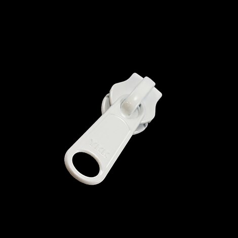 Image for YKK® ZIPLON® Metal Sliders #10CFDFL Non-Locking Long Single Pull Tab Powder Coated White