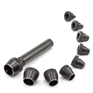 Thumbnail Image for Self-Centering Punch Set With 9 Hole Cutting Dies #K156