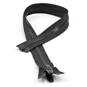 Thumbnail Image for YKK VISLON #10 Separating Zipper Automatic Lock Double Pull Plastic Slider 30" Black (ED) (ALT)